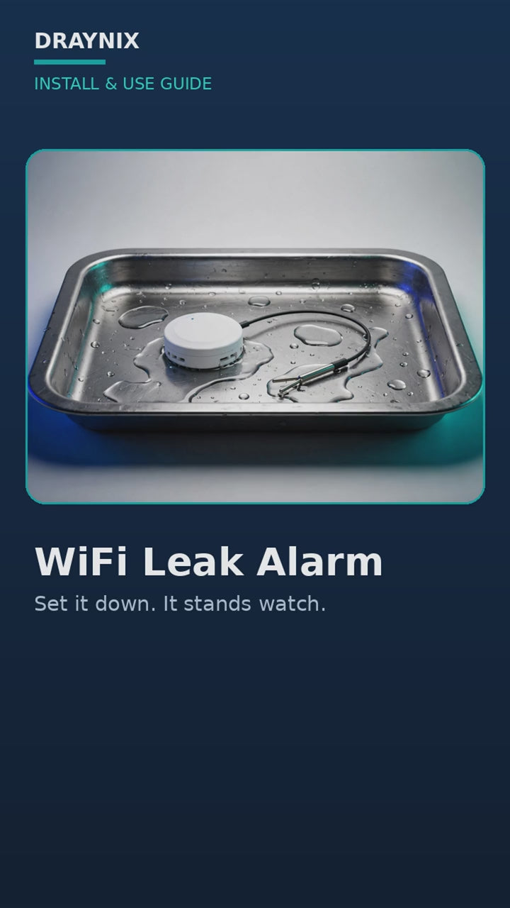 Draynix install guide — WiFi Leak Alarm