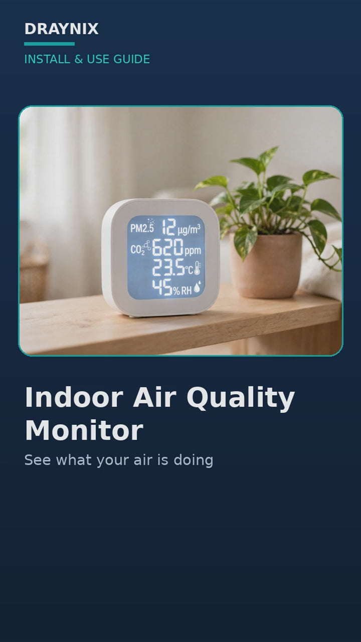 Draynix install guide — Indoor Air Quality Monitor